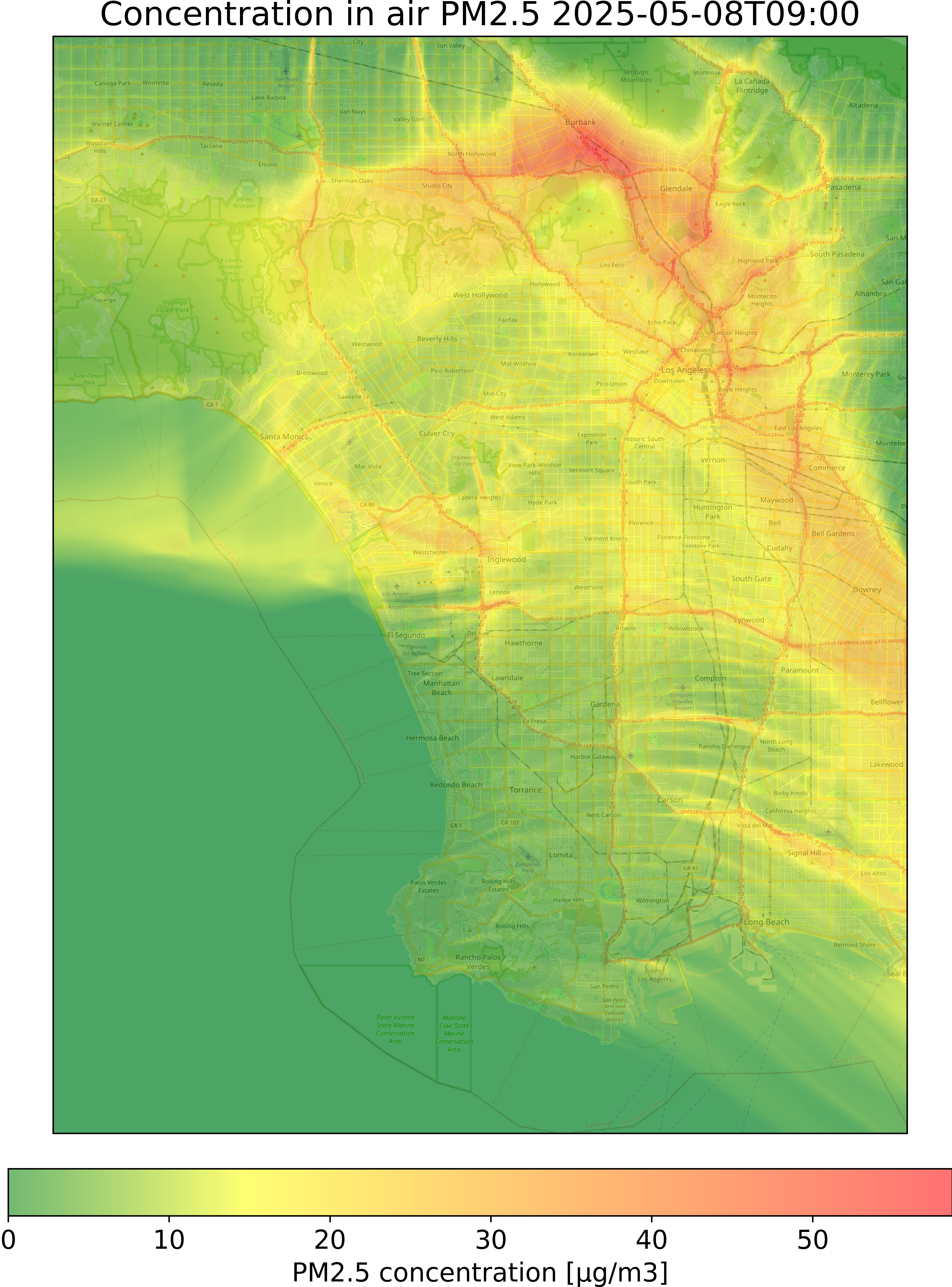 Dust Map of LA